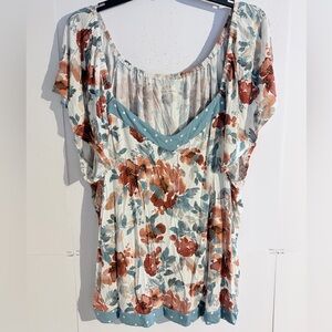 Floral Print Women's Top